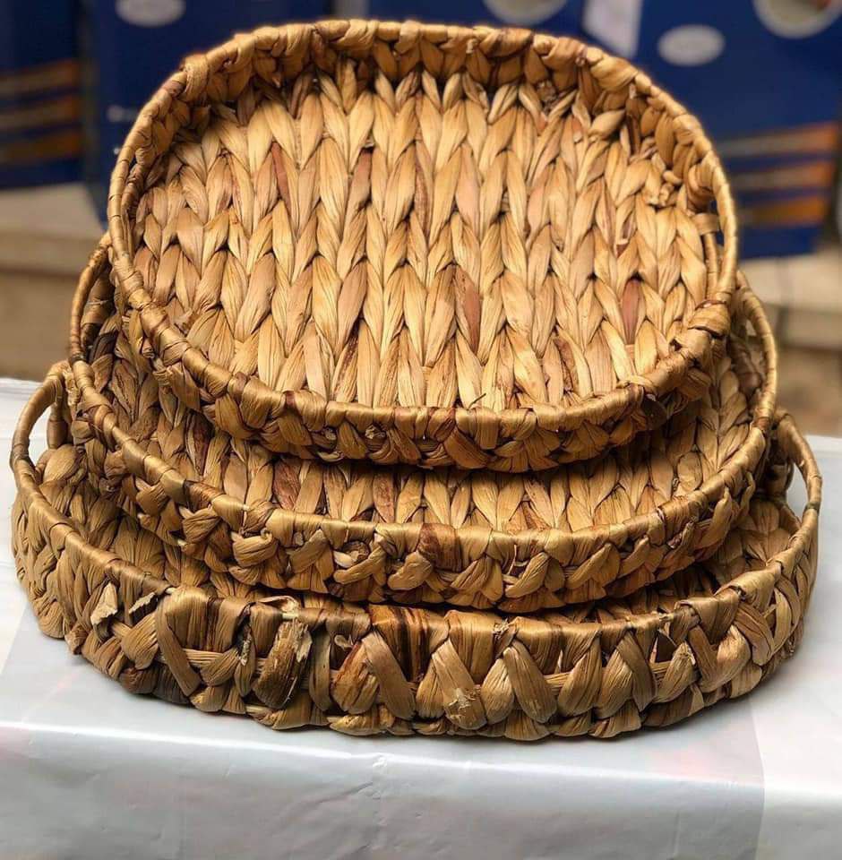 طقم صواني خوص مستطيل